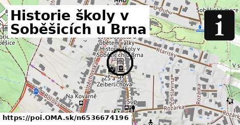 Historie školy v Soběšicích u Brna