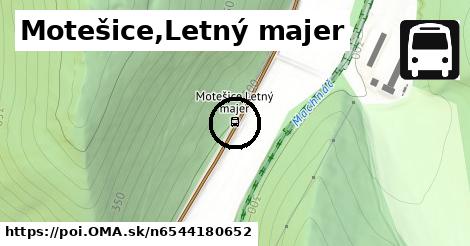 Motešice,Letný majer