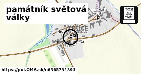 památník světová války