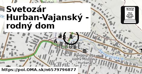 Svetozár Hurban-Vajanský - rodný dom