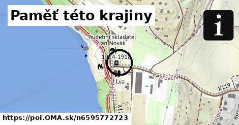 Paměť této krajiny