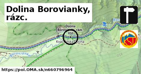 Dolina Borovianky, rázc.