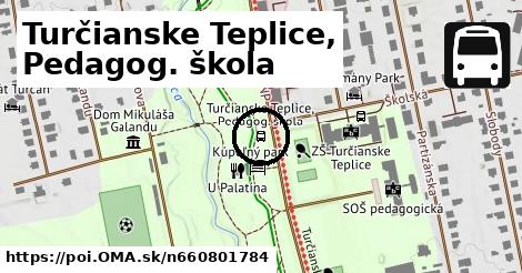 Turčianske Teplice, Pedagog. škola