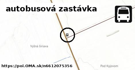 autobusová zastávka