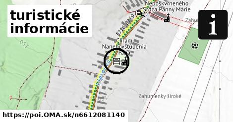 turistické informácie