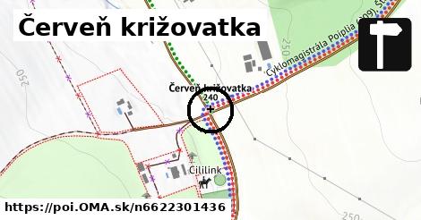 Červeň križovatka