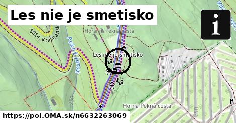 Les nie je smetisko