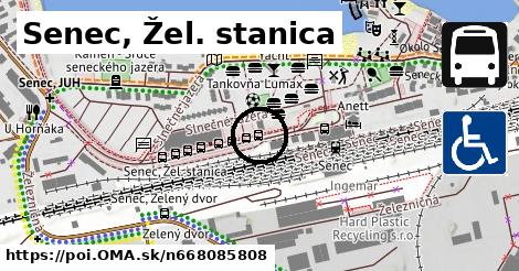 Senec, Žel. stanica