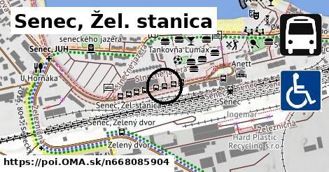 Senec, Žel. stanica