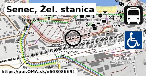 Senec, Žel. stanica