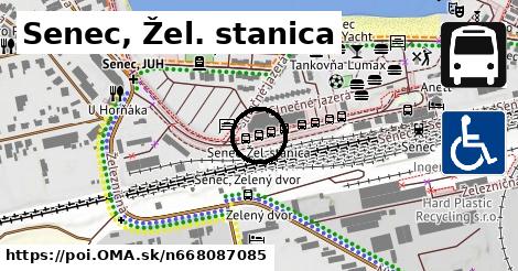 Senec, Žel. stanica