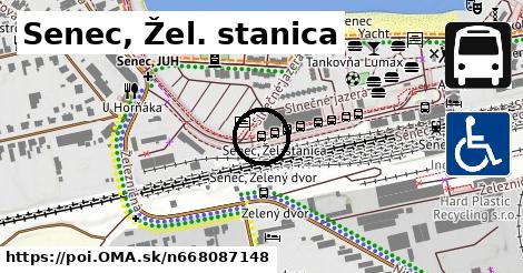 Senec, Žel. stanica