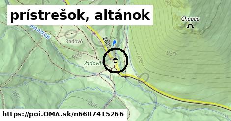 prístrešok, altánok