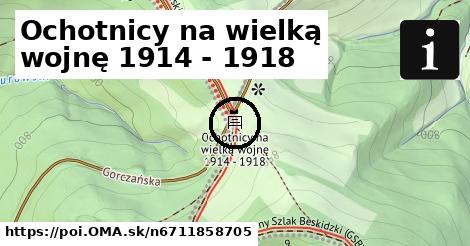 Ochotnicy na wielką wojnę 1914 - 1918