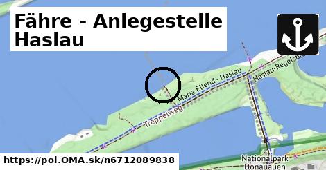 Fähre - Anlegestelle Haslau