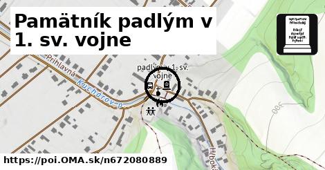 Pamätník padlým v 1. sv. vojne