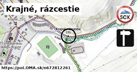 Krajné, rázcestie