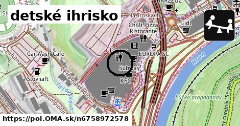 detské ihrisko