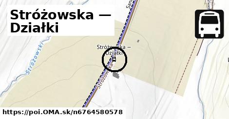 Stróżowska — Działki