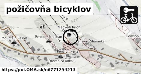 požičovňa bicyklov