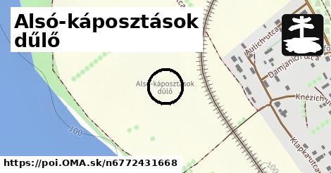 Alsó-káposztások dűlő