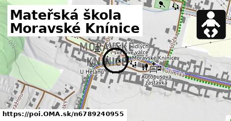 Mateřská škola Moravské Knínice