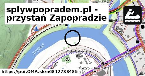 splywpopradem.pl - przystań Zapopradzie