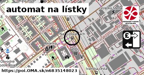 automat na lístky