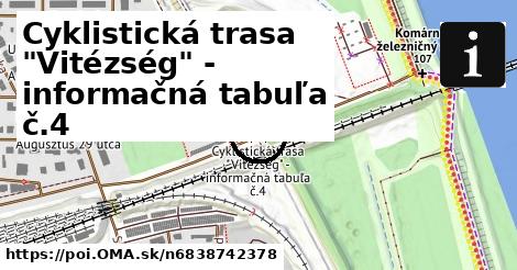 Cyklistická trasa "Vitézség" - informačná tabuľa č.4