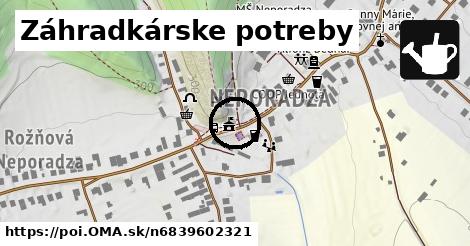 Záhradkárske potreby