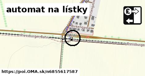 automat na lístky