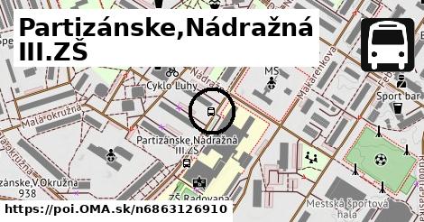 Partizánske,Nádražná III.ZŠ