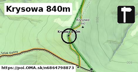 Krysowa 840m