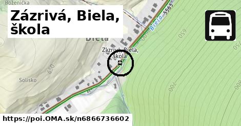 Zázrivá, Biela, škola