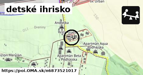 detské ihrisko