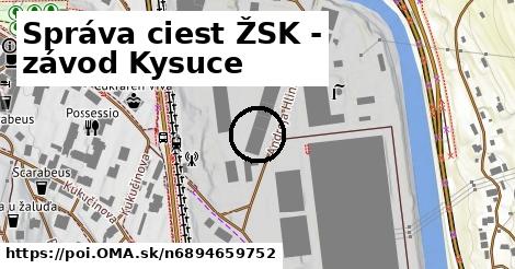 Správa ciest ŽSK - závod Kysuce