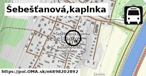 Šebešťanová,kaplnka