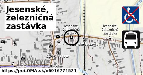 Jesenské, železničná zastávka