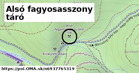 Alsó fagyosasszony táró