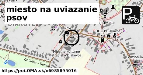 miesto na uviazanie psov