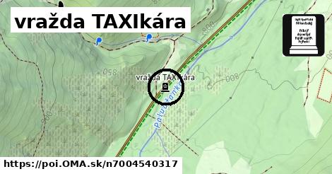 vražda TAXIkára