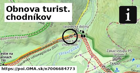 Obnova turist. chodníkov