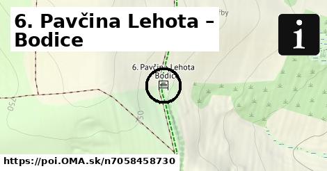 6. Pavčina Lehota – Bodice