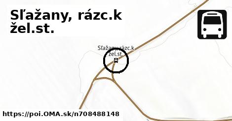 Sľažany, rázc.k žel.st.