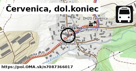 Červenica, dol.koniec