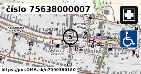 číslo 75638000007