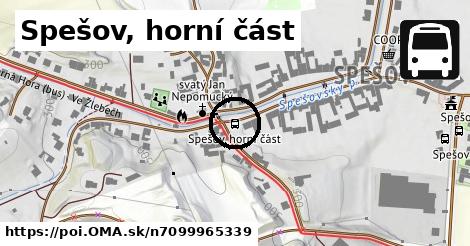 Spešov, horní část