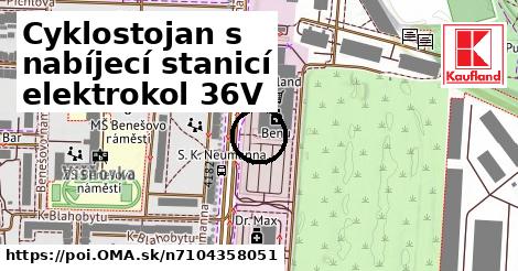 Cyklostojan s nabíjecí stanicí elektrokol 36V