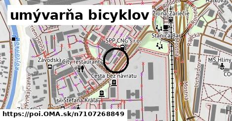 umývarňa bicyklov