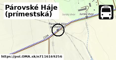 Párovské Háje (prímestská)